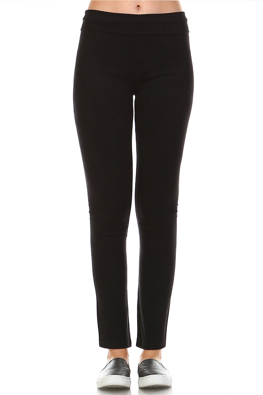Annelise Stretch Suede Pant - Black
