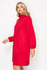 Anthony Suede Dress - Red