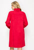 Anthony Suede Dress - Red