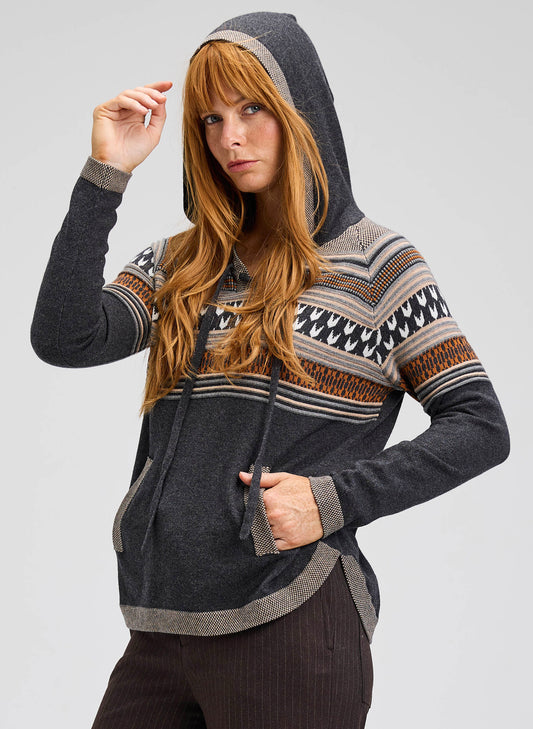 Zaket & Plover Zaket & Plover - Apres Hoodie Sweater - Charcoal available at The Good Life Boutique