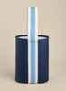 Armada Double Wine Caddy Navy Blue Stripe