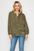 Austin Suede Top - Olive