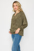 Austin Suede Top - Olive