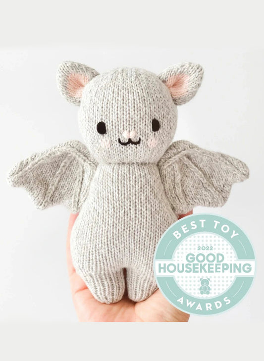 Cuddle&Kind Cuddle + Kind Baby Bat - Grey available at The Good Life Boutique