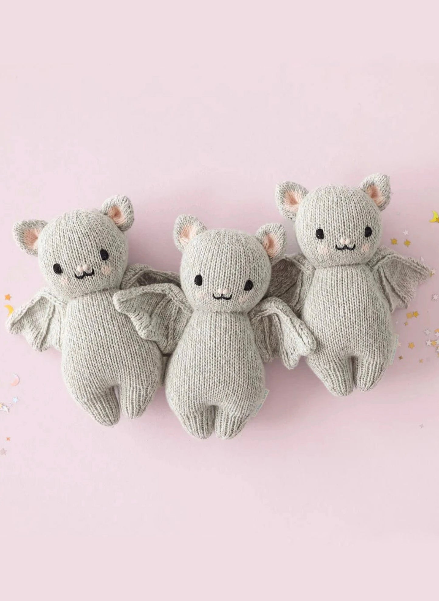 Cuddle&Kind Cuddle + Kind Baby Bat - Grey available at The Good Life Boutique