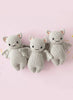 Cuddle&Kind Cuddle + Kind Baby Bat - Grey available at The Good Life Boutique