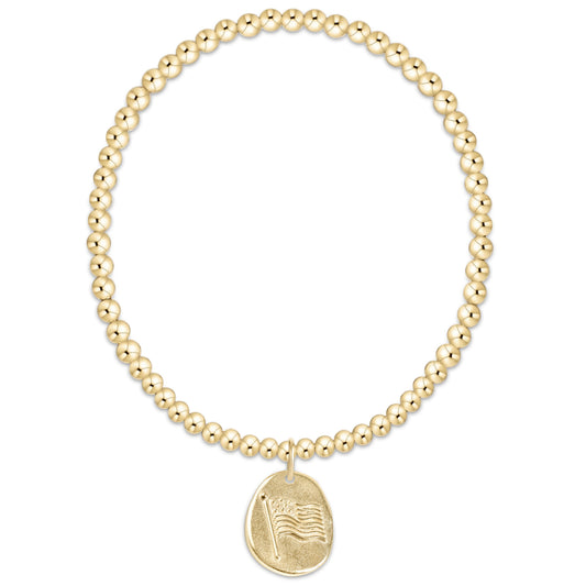 enewton design Enewton - Classic Gold 3mm Bracelet - Inspire America Gold Disc available at The Good Life Boutique