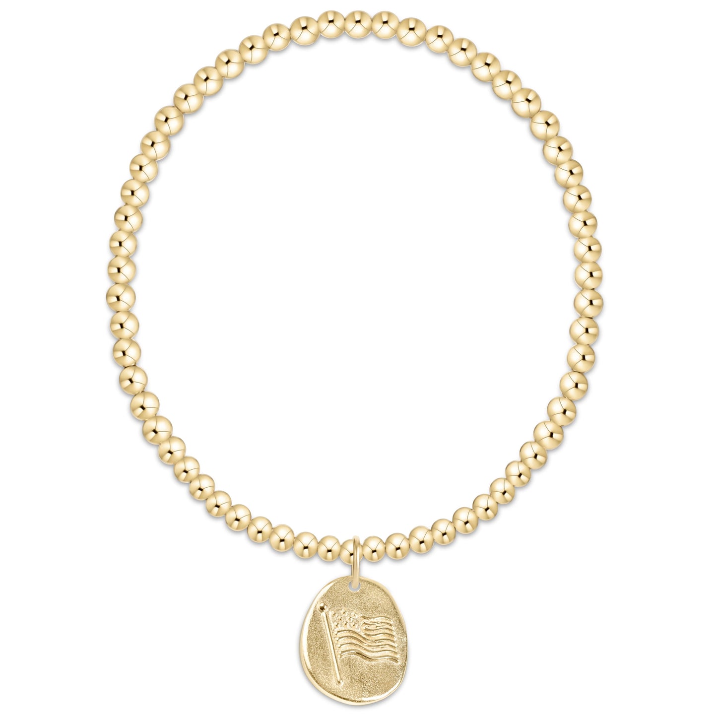 enewton design Enewton - Classic Gold 3mm Bracelet - Inspire America Gold Disc available at The Good Life Boutique