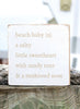Beach Baby Definition Block Sign
