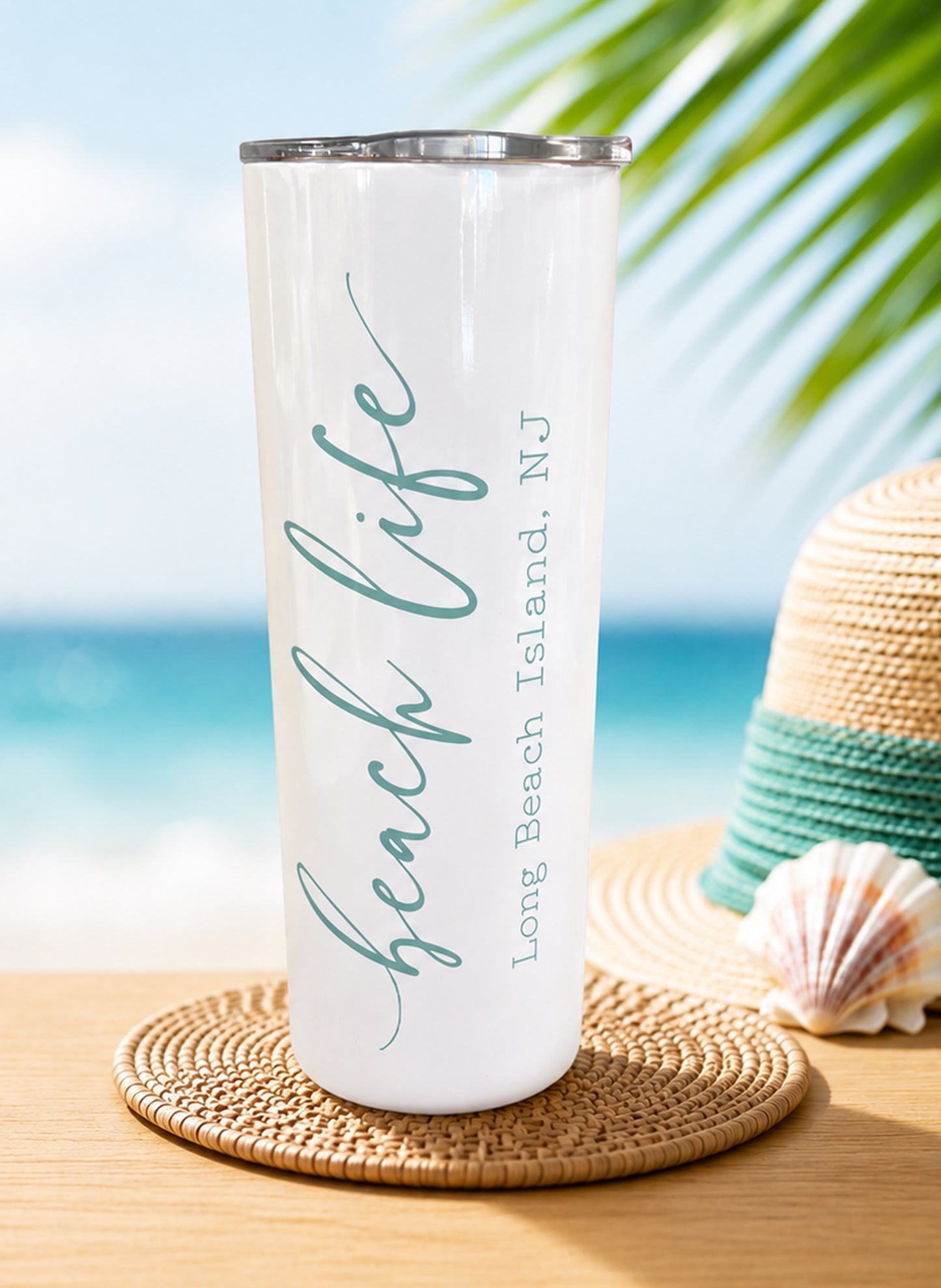 Familiar Goods Long Beach Island Tumbler available at The Good Life Boutique