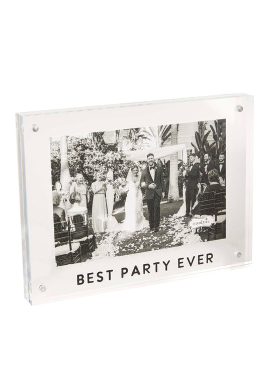 Mud Pie Best Party Ever Acrylic Frame available at The Good Life Boutique
