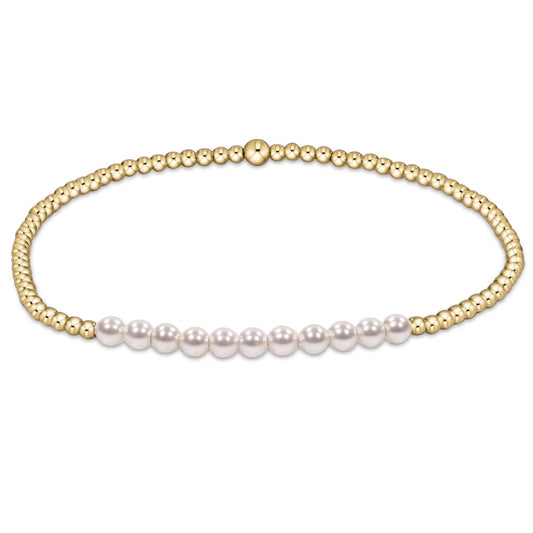 enewton design Enewton - Gold Bliss Pearl 3mm Bracelet available at The Good Life Boutique