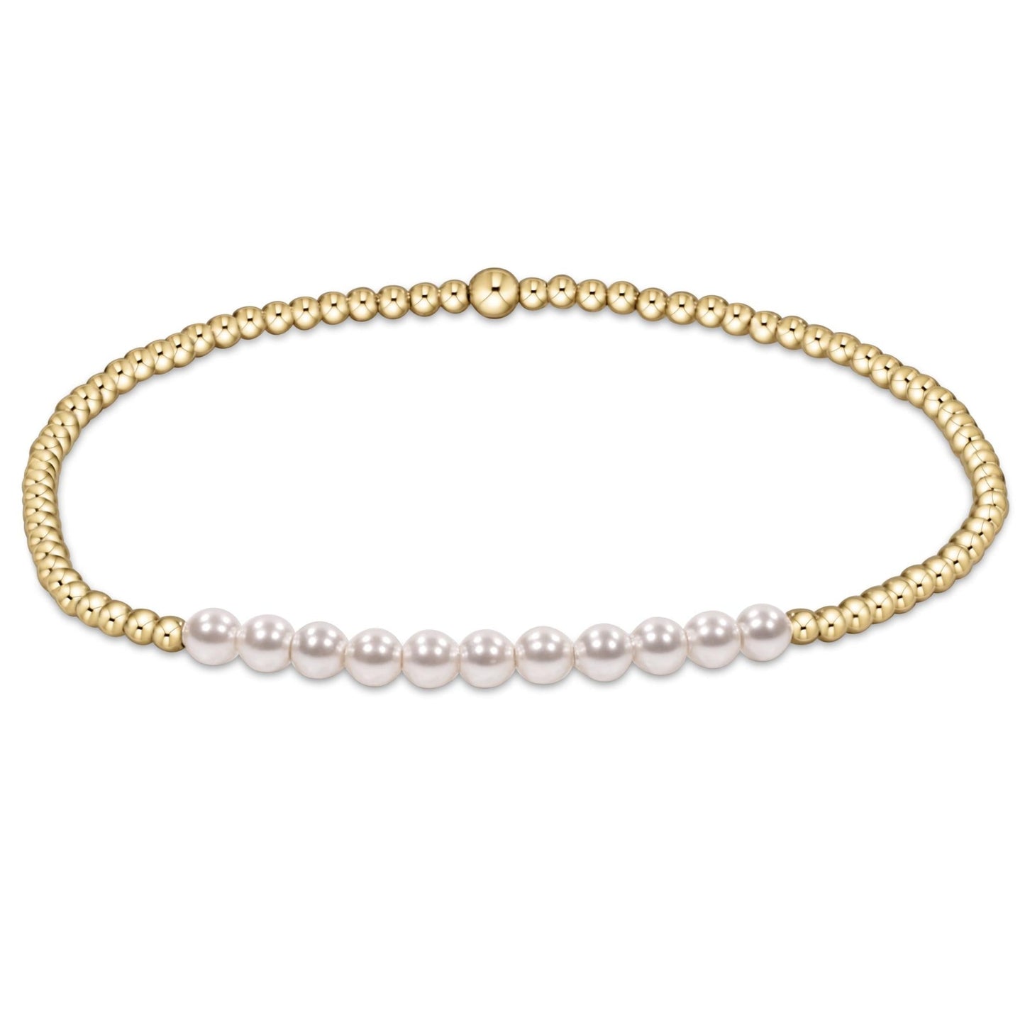 enewton design Enewton - Gold Bliss Pearl 3mm Bracelet available at The Good Life Boutique
