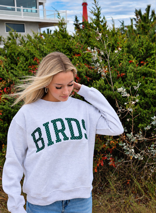 Just C Polka Dot BIRDS Mockneck available at The Good Life Boutique