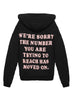 Boys Lie - '1-800 Boys Lie' Racer Hoodie - Black