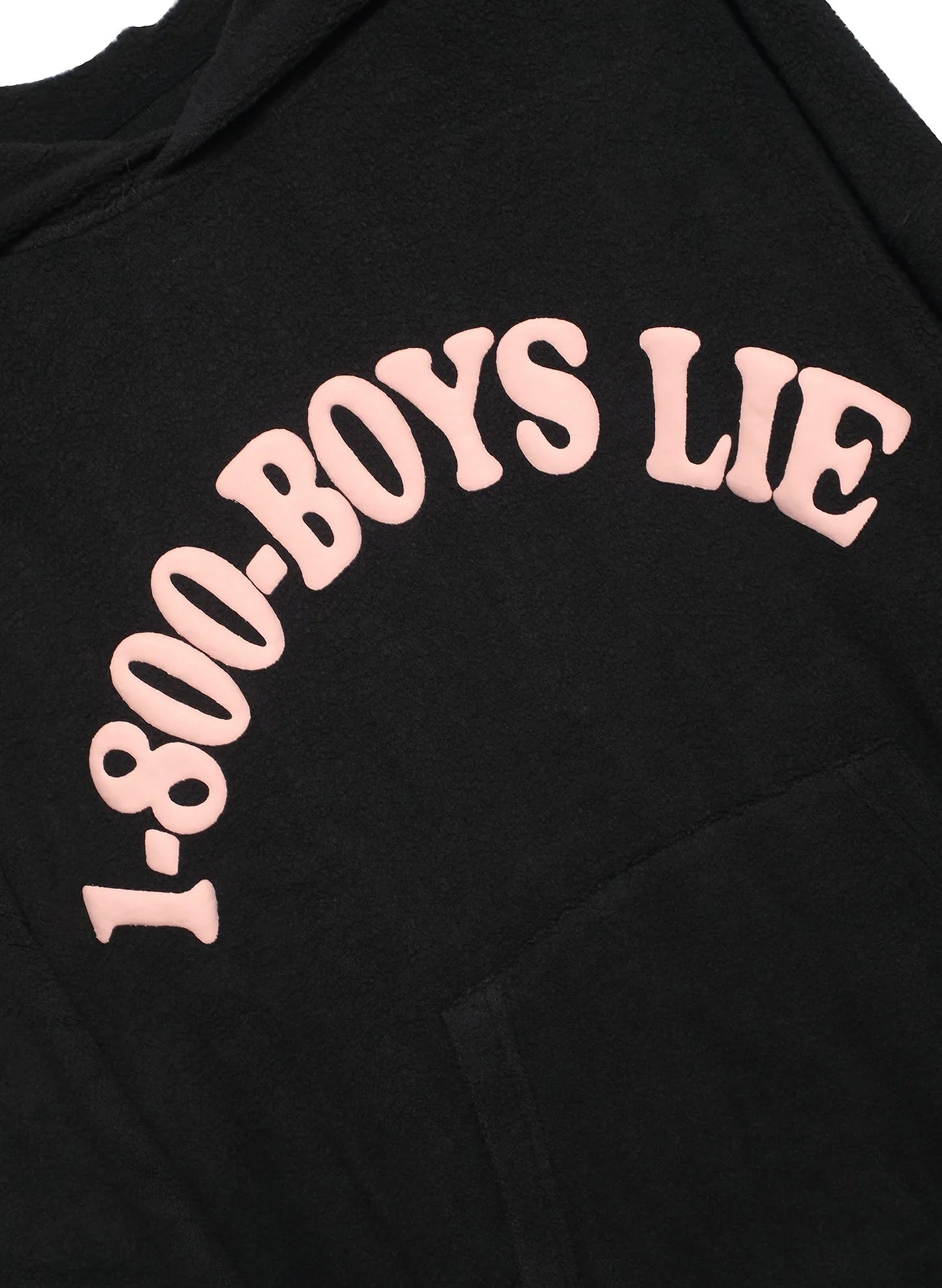 Boys Lie - '1-800 Boys Lie' Racer Hoodie - Black