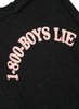 Boys Lie - '1-800 Boys Lie' Racer Hoodie - Black