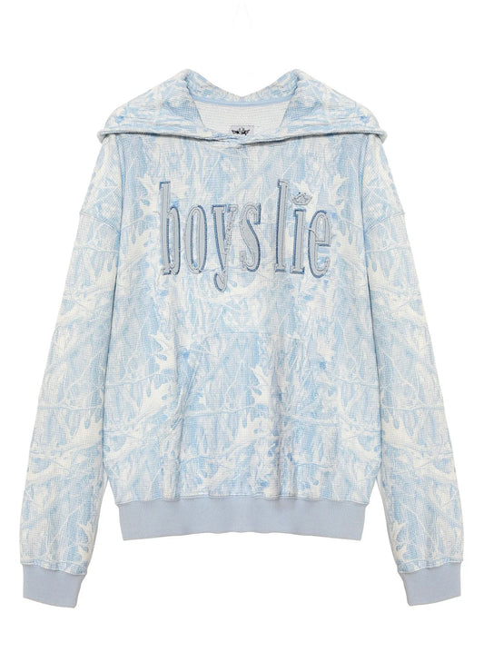 Boys Lie - Blue Manhunt Racer Hoodie - Blue