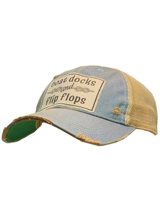 Vintage Life Boat Docks & Flip Flops available at The Good Life Boutique