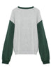Boys Lie - Athletics Kara Crewneck- Green/Heather Grey