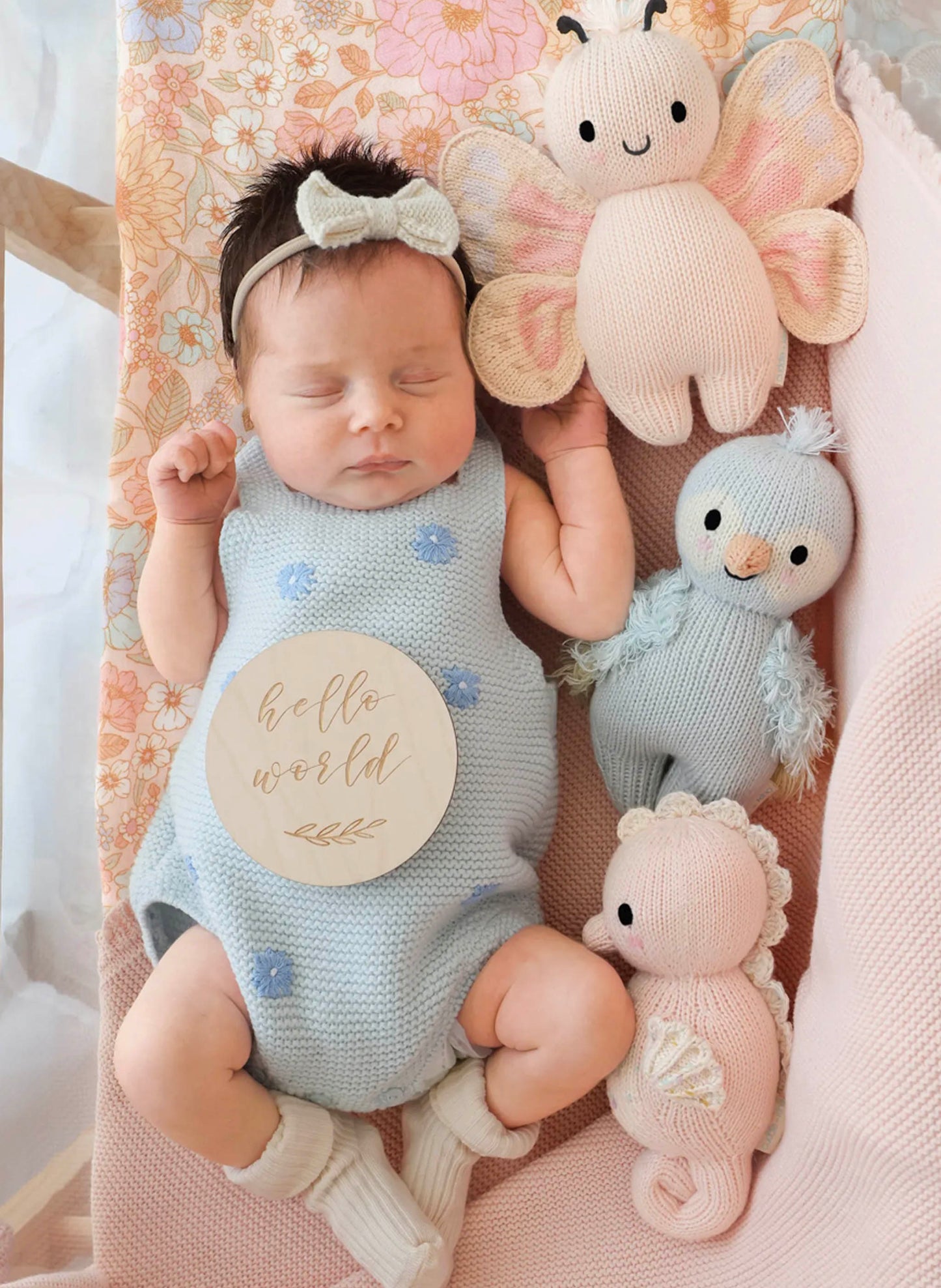Cuddle&Kind Baby Parrot (Sky Blue) available at The Good Life Boutique