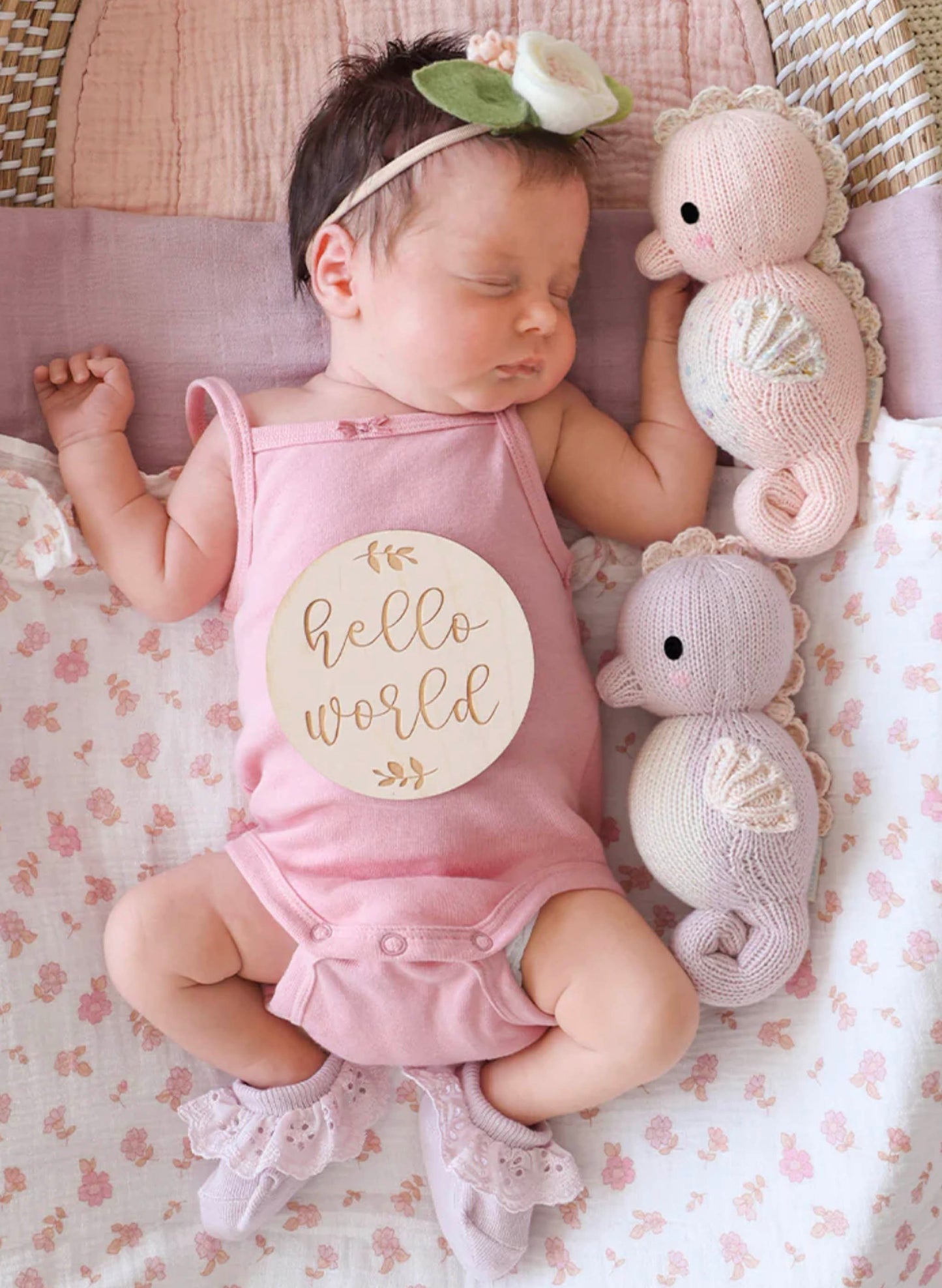 Cuddle&Kind Baby Seahorse 9 Lilac) available at The Good Life Boutique