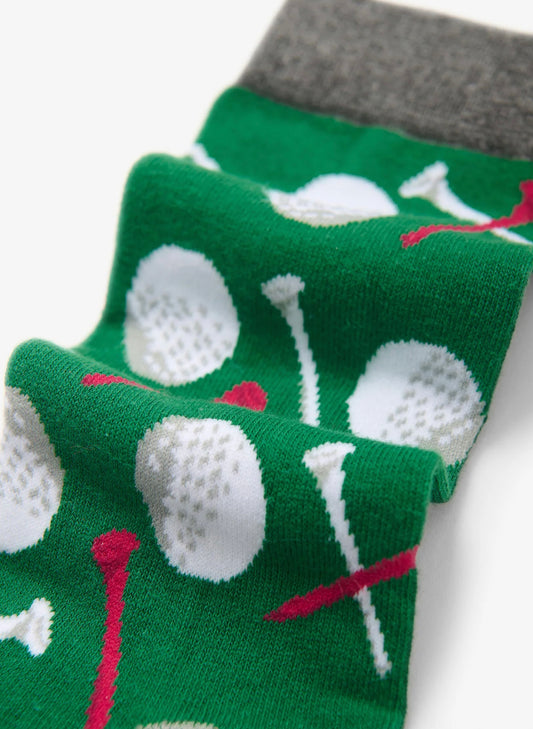 Balls And Tees Men's Beer Can Socks - Green