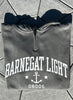 Barnegat Light Hooded Minizip Sweatshirt - Smoke