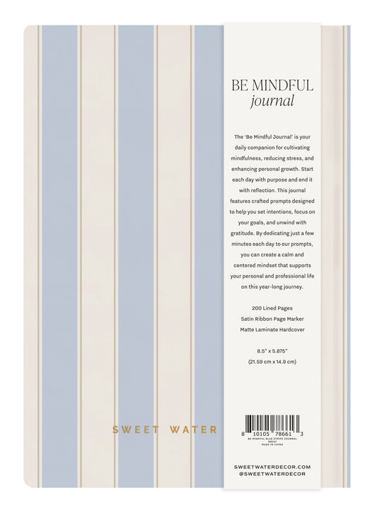 Sweet Water Decor Be Mindful Prompted Journal available at The Good Life Boutique