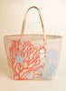 Spartina Beach Tote Ogeechee Sea Life Coral available at The Good Life Boutique