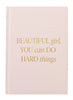 Beautiful Girl Fabric Journal
