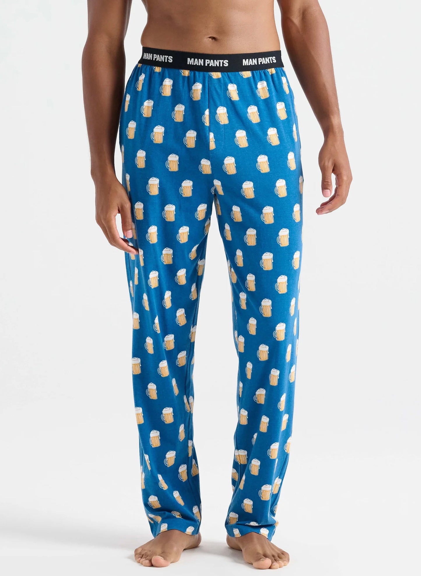 Beer Mugs Man Pants - Blue