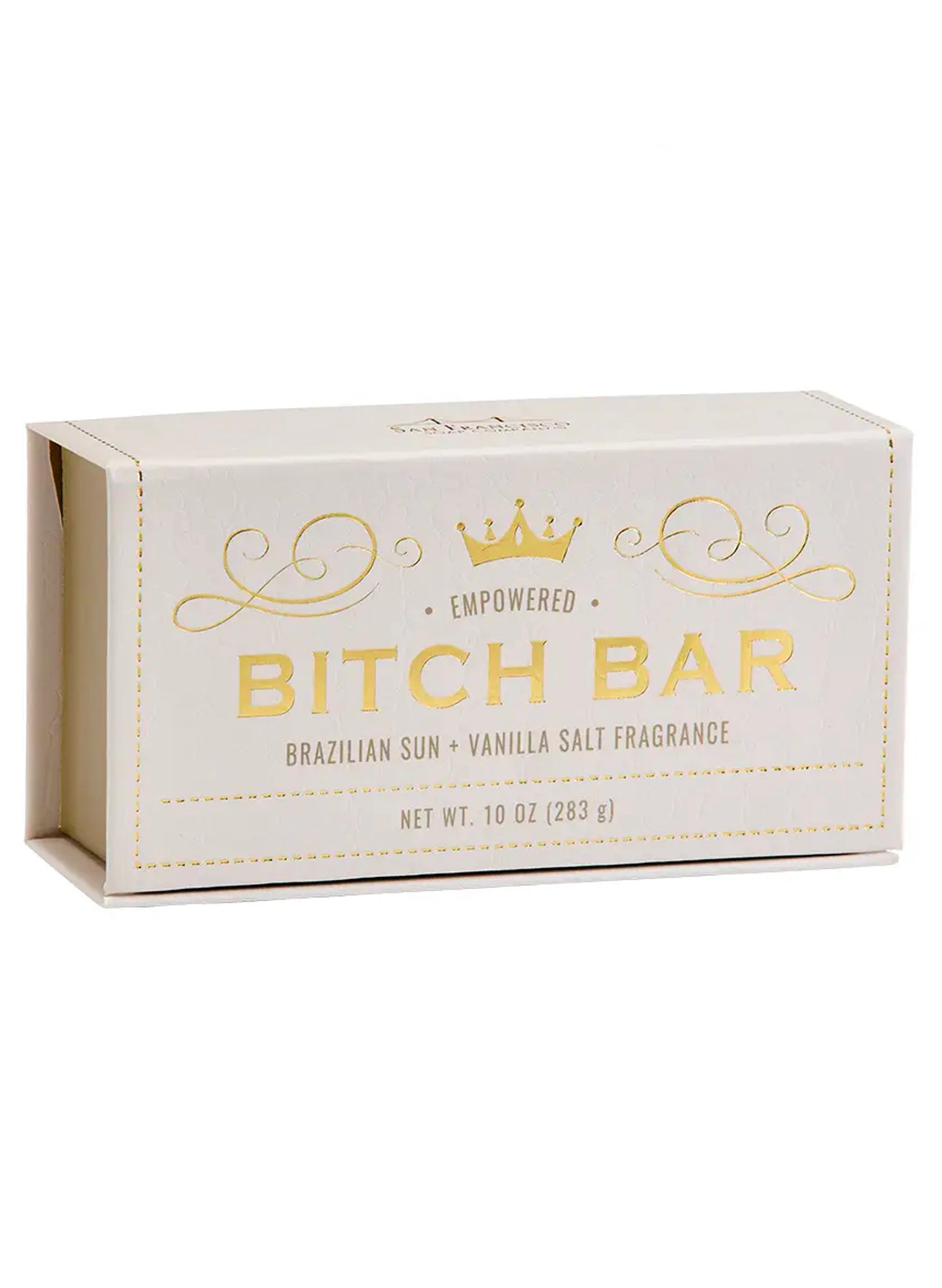 San Francisco Soap/Man Bar Soap Bitch Bar Empowered - Brazillian Sun + Vanilla Salt available at The Good Life Boutique