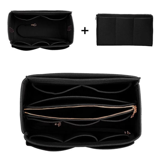The Classy Cloth WS Tote Bag Purse Organizer Insert - Black available at The Good Life Boutique