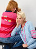 Zaket & Plover Zaket & Plover - Blah Blah Rugby Top - Pink available at The Good Life Boutique