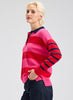 Zaket & Plover Zaket & Plover - Blah Blah Rugby Top - Pink available at The Good Life Boutique