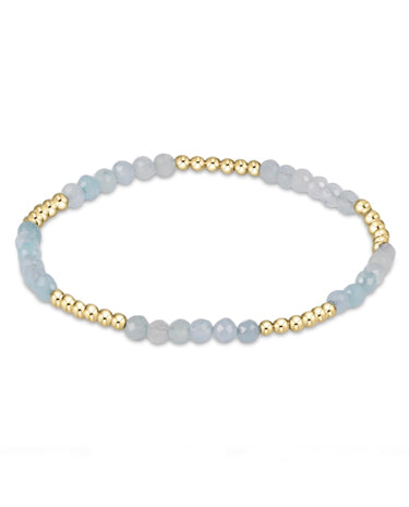 enewton design Blissful Pattern 2.5 mm Bead Bracelet - Aquamarine available at The Good Life Boutique