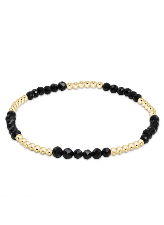 enewton design Enewton - Blissful Pattern 2.5mm Bead Bracelet - Faceted Onyx available at The Good Life Boutique