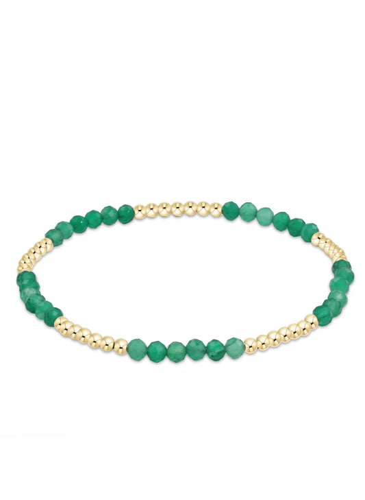 enewton design Blissful Pattern 2.5mm Bead Bracelet - Green Onyx available at The Good Life Boutique