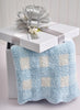 Mud Pie Blue Gingham Chenille Blanket available at The Good Life Boutique