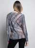 Picadilly Fashions Boat Neck Asymmetrical Top - Pink Multi available at The Good Life Boutique