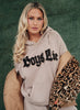 Boys Lie - Rocker Racer Hoodie - Taupe