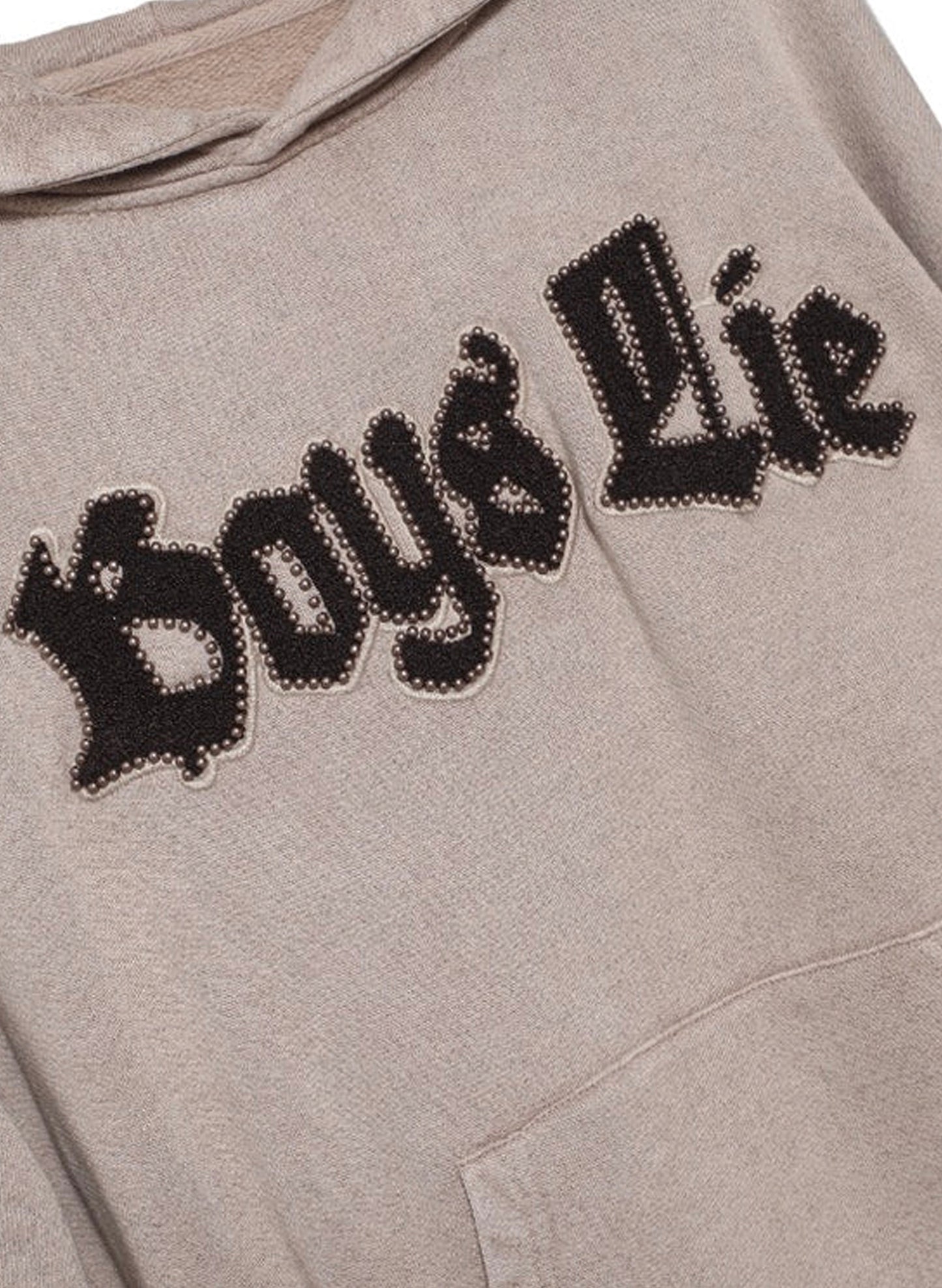 Boys Lie - Rocker Racer Hoodie - Taupe