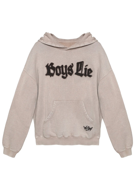 Boys Lie - Rocker Racer Hoodie - Taupe