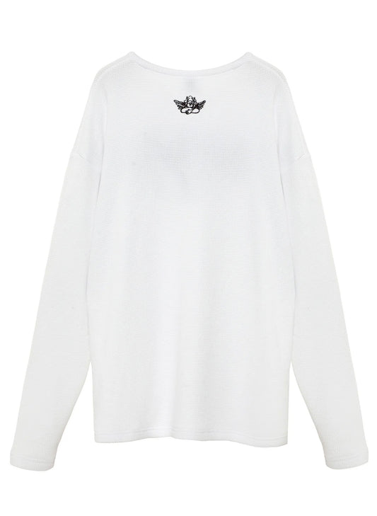 Boys Lie - Rocker Thermal BF Longsleeve - White