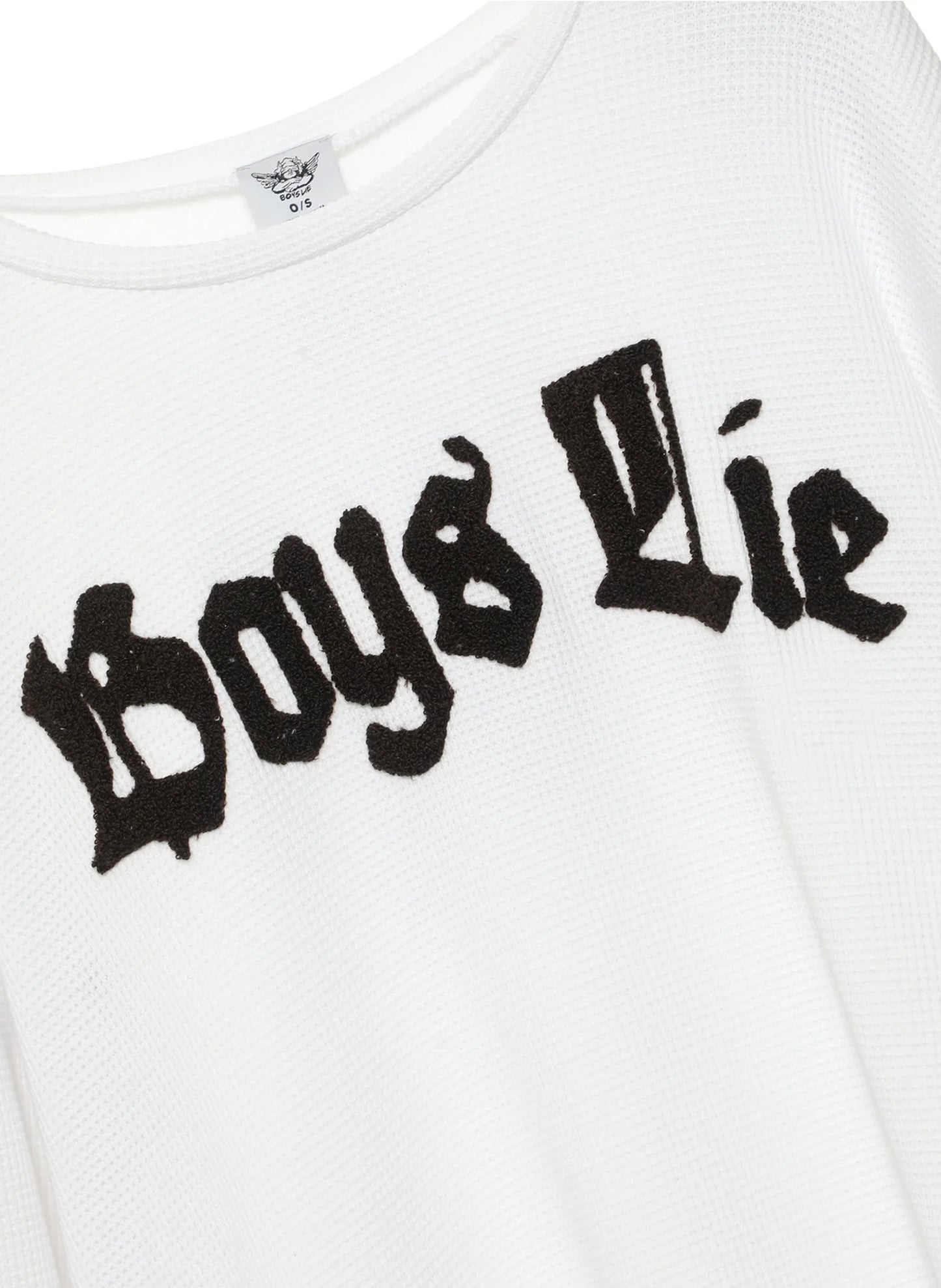 Boys Lie - Rocker Thermal BF Longsleeve - White