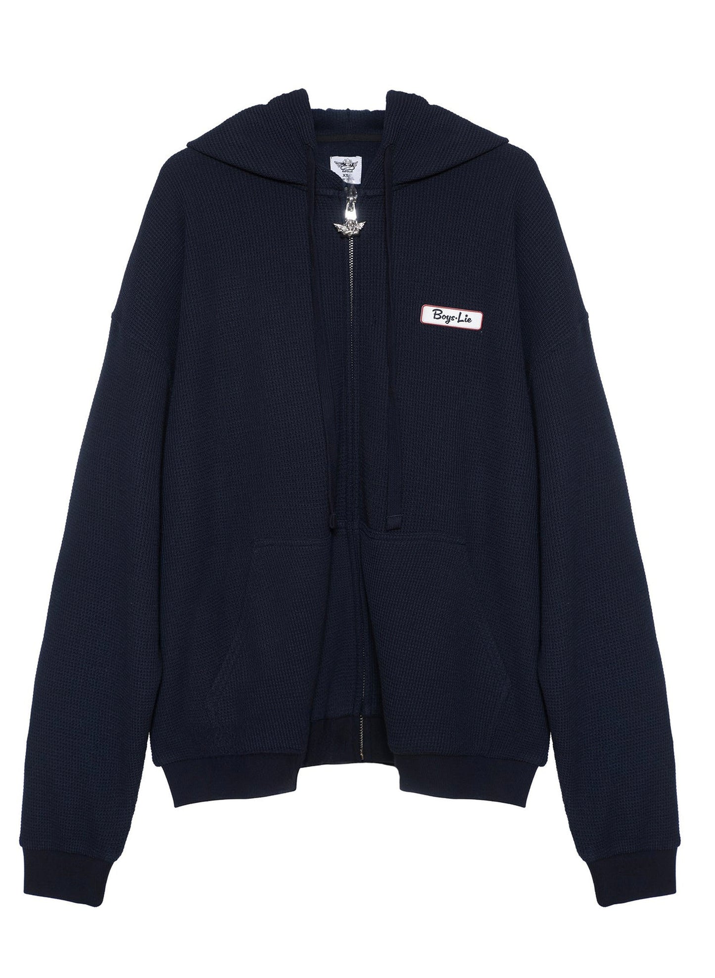 Boys Lie - 'Name EM' Harley Zip Hoodie - Navy