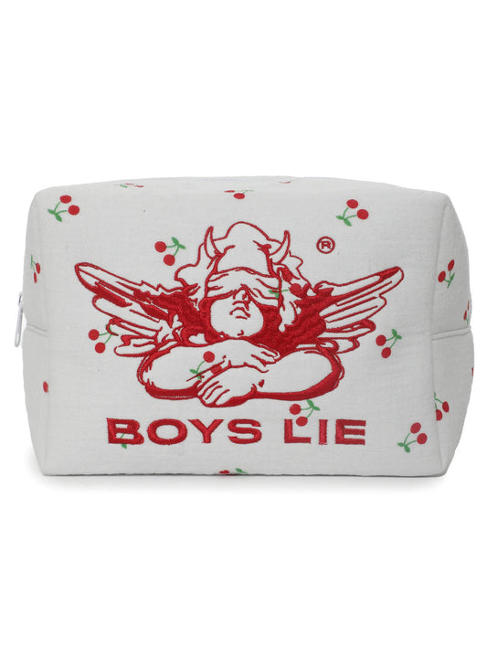 Boys Lie Boys Lie - Cherry Pie Pouch - White available at The Good Life Boutique