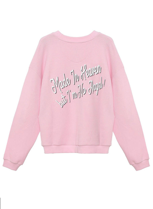 Boys Lie Boys Lie Georgia Rules V2 Kara Crewneck - Pink available at The Good Life Boutique