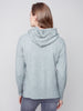 Charlie B Charlie B - Hooded Ribbed Side Detail Sweater - H-Denim available at The Good Life Boutique